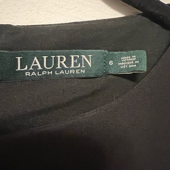 Ralph Lauren Dress. Black and White striped with flared bottom. Size 6 - Picture 4 of 4